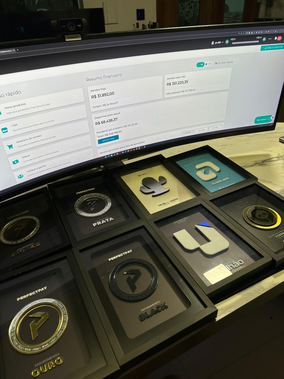 Placas de Premiação